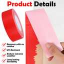 Red Stucco Tape 1.89 Inch x 60 Yards x 24 Roll Pack Poly Tape