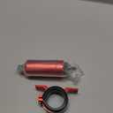 Universal External In Line Fuel Pump High Pressure With Mounting Bracket Clamp 12V Gasoline Fuel Injection Pump Replacement 0580464070 0580453911 0580463017 Red Electric Injection Systems