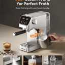 Aromaster Espresso Machine, Easy to Use Compact Espresso Maker Stainless Steel Coffee Machine for Home & Office
