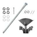 Steering Sector Gear Compatible with John Deere LT133 LT150 LT155 LT160 LT166 LT170 with Shaft