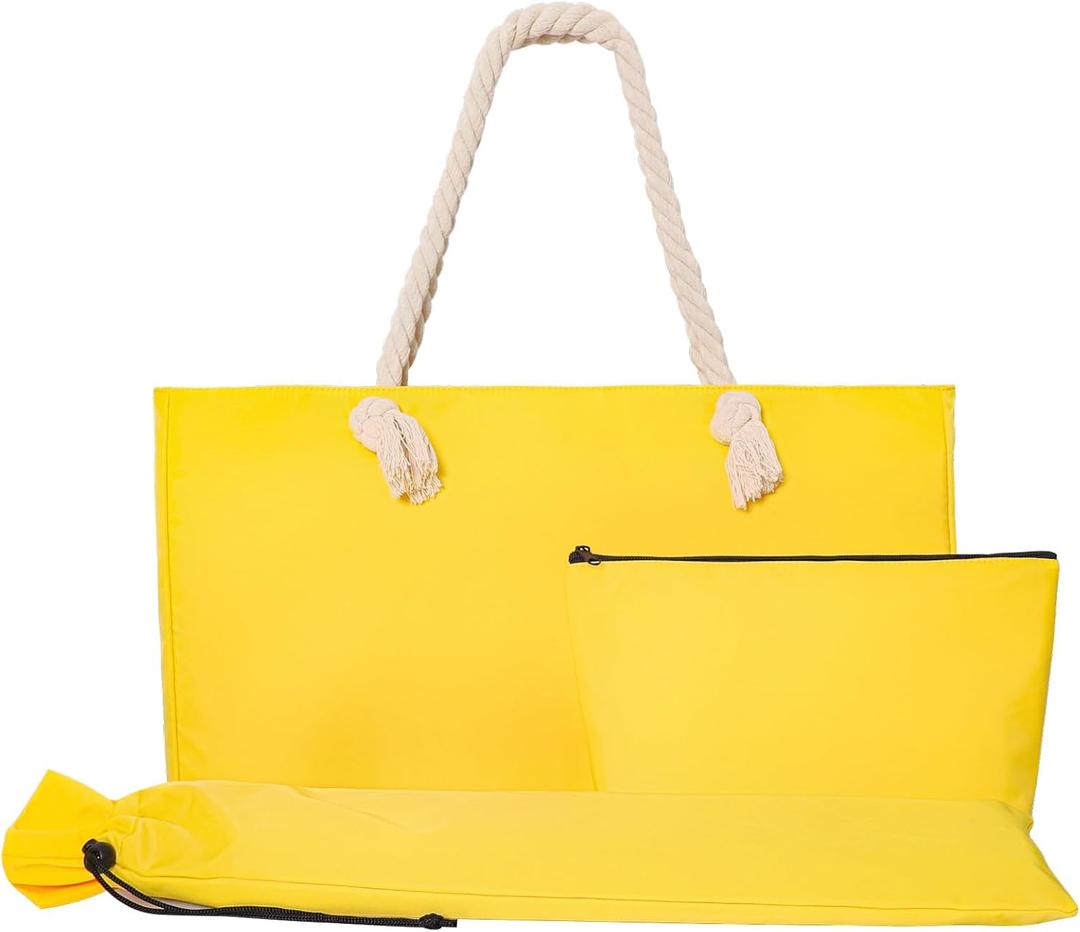 American Mahjong Set Bag, Tiles Bag and Mahjong Racks&Pushers Drawstring Bag Included (Yellow, Case Only)