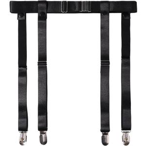 Women's Plus Size Thigh Garter Belts, Adjustable High Elastic Garter Belt and Stockings Set, Thigh High Stockings for Garter Belts