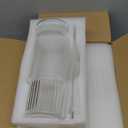 MINGHYZYA 32oz Glass Cups with Handle & Glass Lids and Straws, 2 Pack Large Borosilicate Glass Tumblers for Iced Coffee, Smoothies, Fruit Drinks. Reuseable Glasses Cups for Cold/Hot Water