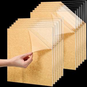 12 Pcs 12 x 12 Inch Clear Acrylic Sheet 1/8 inch Thick Transparent Square Panel Acrylic Board with Protective Paper for Engraving for Sign Photo Frame Craft DIY Display Projects