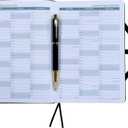 2026 Planner Journal with Yearly, Monthly, Weekly & Daliy Plan Pages, 24 Lined and 24 Dotted Pages, 8.5" x 5.75" Medium A5 Size (Black without pen)