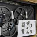 Collapsible Wagon Cart with Wheels Foldable: 360LBS Heavy Duty Folding Utility Wagon - Portable All Terrain Grocery Wagon Cart for Groceries Shopping Outdoor Camping Fishing Sports