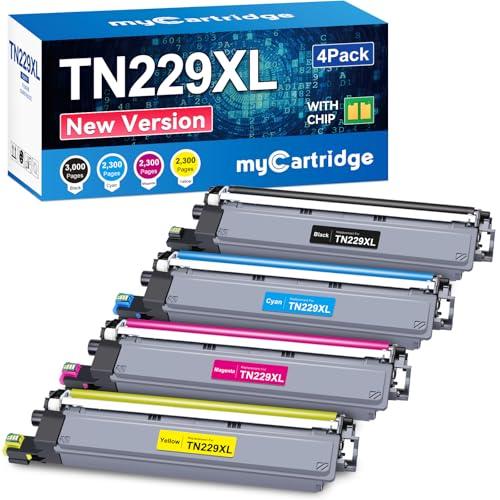 TN229XL Toner Cartridge 4 Pack High Yield Compatible Replacement for Brother TN229XL TN229 TN229XXL Use with HL-L3220CDW HL-L3280CDW MFC-L3720CDW MFC-L3780CDW Printer