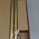 Brushed Gold Curtain Rods 18 to 88 in,Wraparound Curtain Rods,Adjustable Length,1 in Diameter Pipe,Wall or Ceiling Mounted,for Bedroom and Living Room (Brushed Gold 18 to 88)