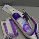 Swiffer PowerMop Multi-Surface Mop Kit for Floor Cleaning, Includes PowerMop, 2 Mopping Pad Refills, 1 Cleaning Solution with Fresh Scent and 2 Batteries (Purple and White)