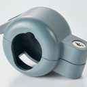 Residential Door Knob Lock-Out Device, Prevents Turning of Door Lock and Access to Keyhole Adding Home Security in Gray Finish (Single Pack)