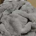 EverGrace Ultra Soft Luxury Fluffy Faux Rabbit Fur Throw Blanket, Thick Warm Bubble Throw for Bed, Cozy Plush Reversible Blankets for Couch, Chair, Sofa, Taupe, 90x90 Inches
