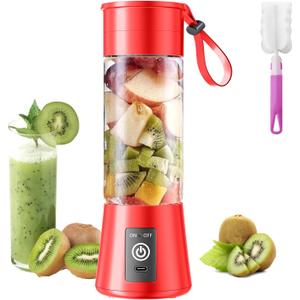 Personal Blender for Shakes and Smoothies - 2025 New Upgrade Cordless Portable Blender USB-C Rechargeable, 380Ml BAP Free Juice Cup, 6 Blades Freshly Squeezed for Picnic/Sprots, 20000Rpm/Min Speed