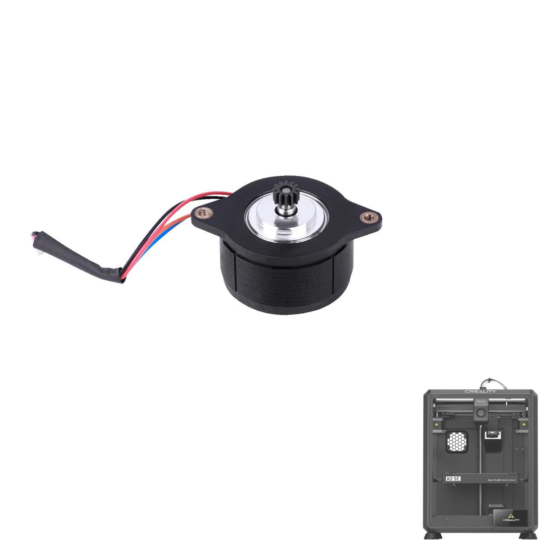 Creality Official K2 SE Extruder Stepper Motor 36-20_E Axis, with Cable and 12 Teeth Round Shaft, Original Replacement Part for 3D Printer