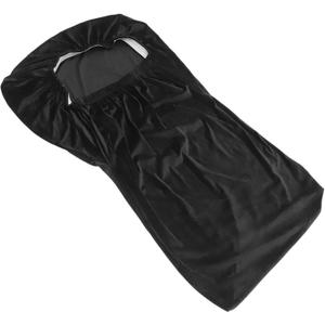 Luxurious Velvet Chair Cover High Stretch Dining Room Chair Slipcover Elastic Bottom Machine Washable Black Office Home Hotel Decorative
