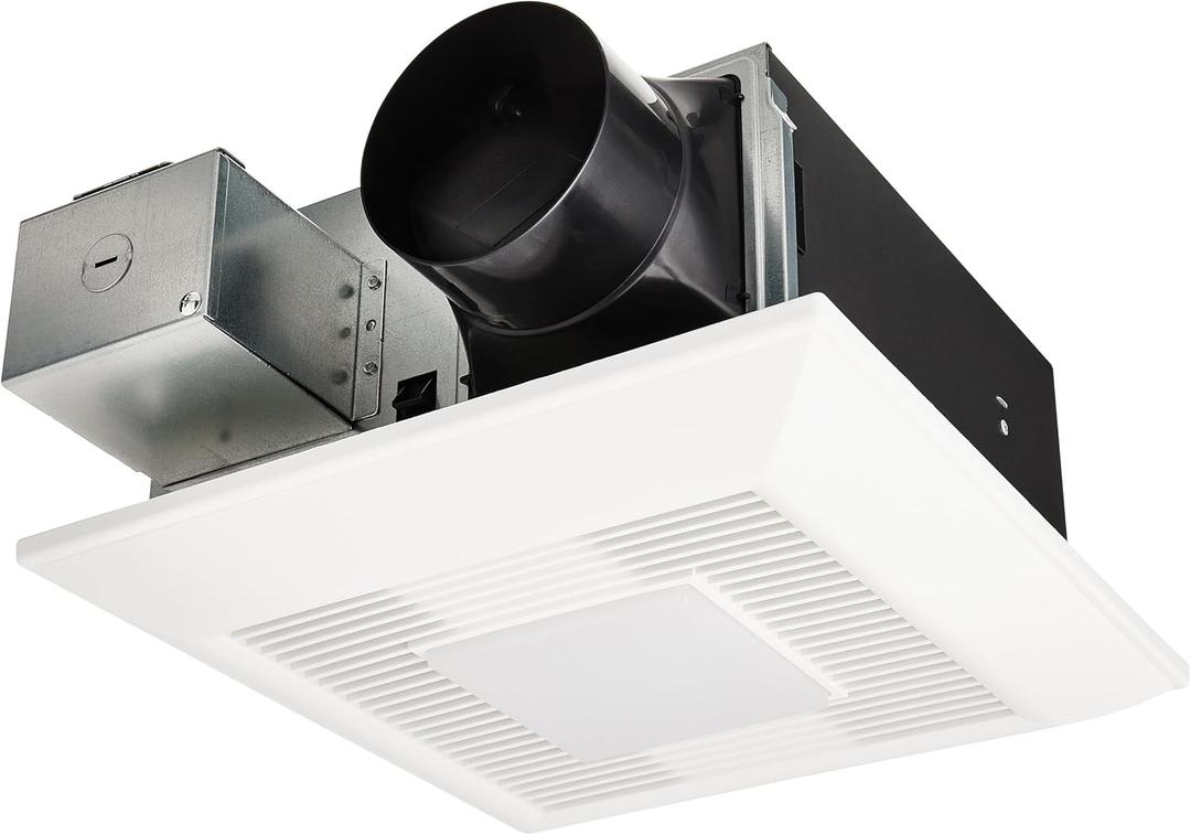 Panasonic WhisperFit DC Condensation Sensor, Pick-A-Flow 50,80,110 CFM, Energy Star Quiet EZ Install Ceiling Bathroom Exhaust Fan FV-0511VFC1
