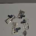 LD-0220-50SC Soft-Close Pivot Hinges 2-Pack, Silent Tip Out Tray & Cabinet Hinges, Heavy-Duty Self-Closing for Kitchen/Bathroom (Silver)