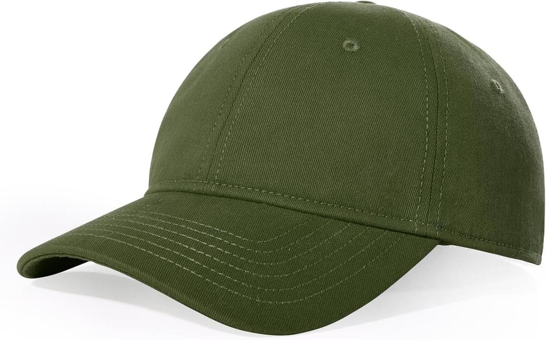 XL XXL Hats for Men Big Head, Oversize Large Baseball Caps for Women, Adjustable Unisex Cotton Trucker Hat, Dad Hat 23.5"-26" (Army Green)