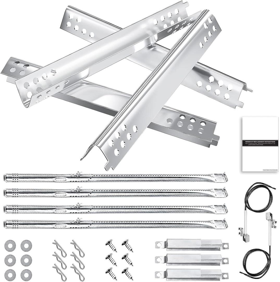 Hisencn Grill Replacement Parts for Charbroil Performance 463342119, 463332718, 463347017, 463335517, 463376419, Grill Parts for Char-Broil 4 Burner Grill 463377017, 463376017, 16.93 inch Heat Plate