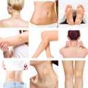 30Pcs Adhesive Castor Oil Patch with 7oz Organic Castor Oil Cold Pressed, Cotton Caster Oil Pack Wrap for Waist Back Neck Arm Belly