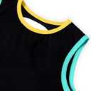 Remidoo Crop Tops for Women Casual Cropped Tank Top Summer Sleeveless Shirts (Black, XL)