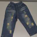 MYGBCPJS 3Pcs Boy Handsome Outfit Set Plaid Shirt + T-Shirt + Suspender Jean Sets (18-24 Months)