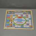 Melissa & Doug Magnetic Wooden Responsibility Chart Toddler Routine, Kids Reward Board, Chores Chart, Responsibility Tool for Kids Ages 3+