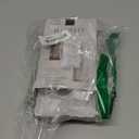 8FT Flat Plug Extension Cord with 3 Outlet Power Strip,Ultra Thin Outlet Concealer with Outlet Covers Baby Proofing,Flat Face Outlet Extender for Home,Bedroom,Kitchen with ETL Listed,White