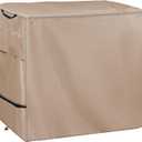 WNANAN Outdoor Prep Table Cover - Heavy Duty Waterproof Cover for Outdoor Small Portable Table, Compatible with 36 inch Outdoor Utility Cart and Storage Cabinet,Khaki
