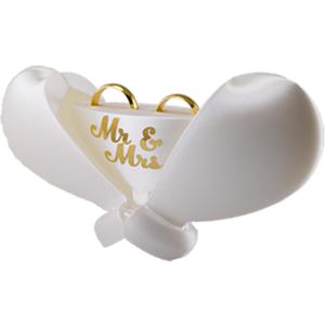 Engagement Ring Box for Proposal or Wedding Ceremony - Romantic Ring Gift Box - Promise Jewelry Holder - Ring Bearer Box - See Custom Variation for Name & Slot 1,2 or 3 (Mr and Mrs White)