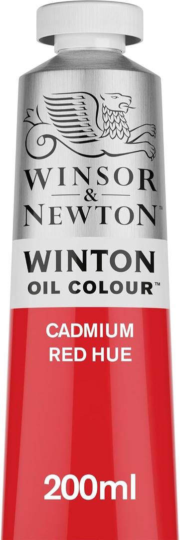 Winsor & Newton Winton Oil Color, 200ml (6.75-oz) Tube, Cadmium Red Hue