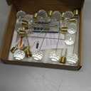 Flameless Christmas Tree Hanging Candles with Remote,12 Pcs LED Taper Candles,Flickering Battery Operated Taper Candle with 12 Crystal Ball Hooks for Christmas Decorations Best Gift(White)