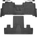 Cartist Floor Mats & Trunk mat Fit for 2018-2024 Ford Expedition 7 Seats with 2nd Bucket Seats (Not for MAX Or L) Ford Expedition Floor mats All Weather Floor Mat Heavy Duty Carpet Protection