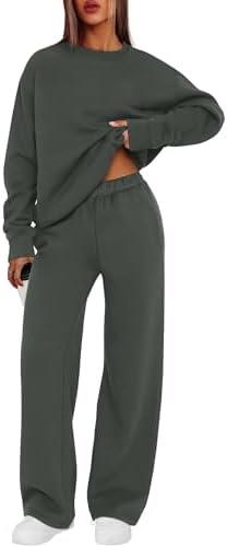 XIEERDUO Sweatsuits Women 2 Piece Outfit Matching Lounge Sets Fall Outfits 2025 Fashion Clothing Crewneck Track Suits L