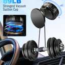 Phone Holder for Car Suction Cup Phone Mount Mag-safe 360 Rotatable Lock[89+LBS Strongest Suction 2800gf Magnetic]Foldable Vacuum Magnetic Phone Stand for iPhone 17 Pro Max/Air/16/Gym/Bathroom Mirror