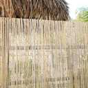 Forever Bamboo Natural Finish Split Bamboo Slat Fence 6 ft H x 16 ft L