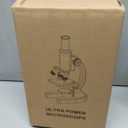 Microscope for Adults & Kids, 40X-2500X High-Power Compound Microscope for Students, School Lab & Home Schooling,Equiped with Slides Set & Phone Holder (Light White)