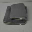 RUN HELIX Bathroom Rugs Sets 3 Piece, Soft Absorbent Memory Foam Bath Mats Set, Dry Fast Bath Mat, Machine Washable Bath Rug Set for Bathroom （Ash Gray）