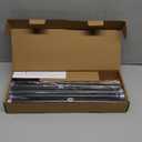 Heavy Duty Curtain Rods for Windows 66 to 120 Inch,1 Inch Adjustable Black Curtain Rod with Easy Installation and Modern Design,Decorative Long Drapery Rods with Metal Finials (A1,Black,30-120")