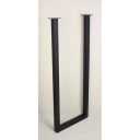 Modern Matte Black Metal U-Shape Table Base Frame / Furniture Legs