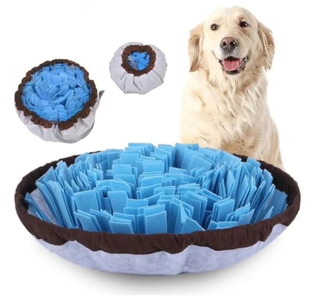 PET ARENA Snuffle Mat for Dogs - Adjustable Interactive Puzzle Toy for Large & Small Breed Slow Feeder for Mental Stimulation & Stress Relief Encourages Natural Foraging Ideal for Indoor & Outdoor Use