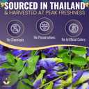 Jasmali Butterfly Pea Flower Tea -1.8 oz Loose Leaf, Herbal, Caffeine Free, Vacuum Sealed, Dried Butterfly Pea Flowers, Gluten Free, Vegan, Sourced from Thailand, Fresh & Aromatic
