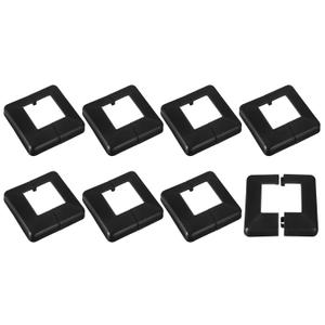 uxcell Post Skirt, 8pcs 60x60mm/2.4"x2.4" Plastic Split Style Post Base Cover Trim Skirt for Fence Stair Handrail Railing Porch,120x120mm/4.7" x4.7(Overall)