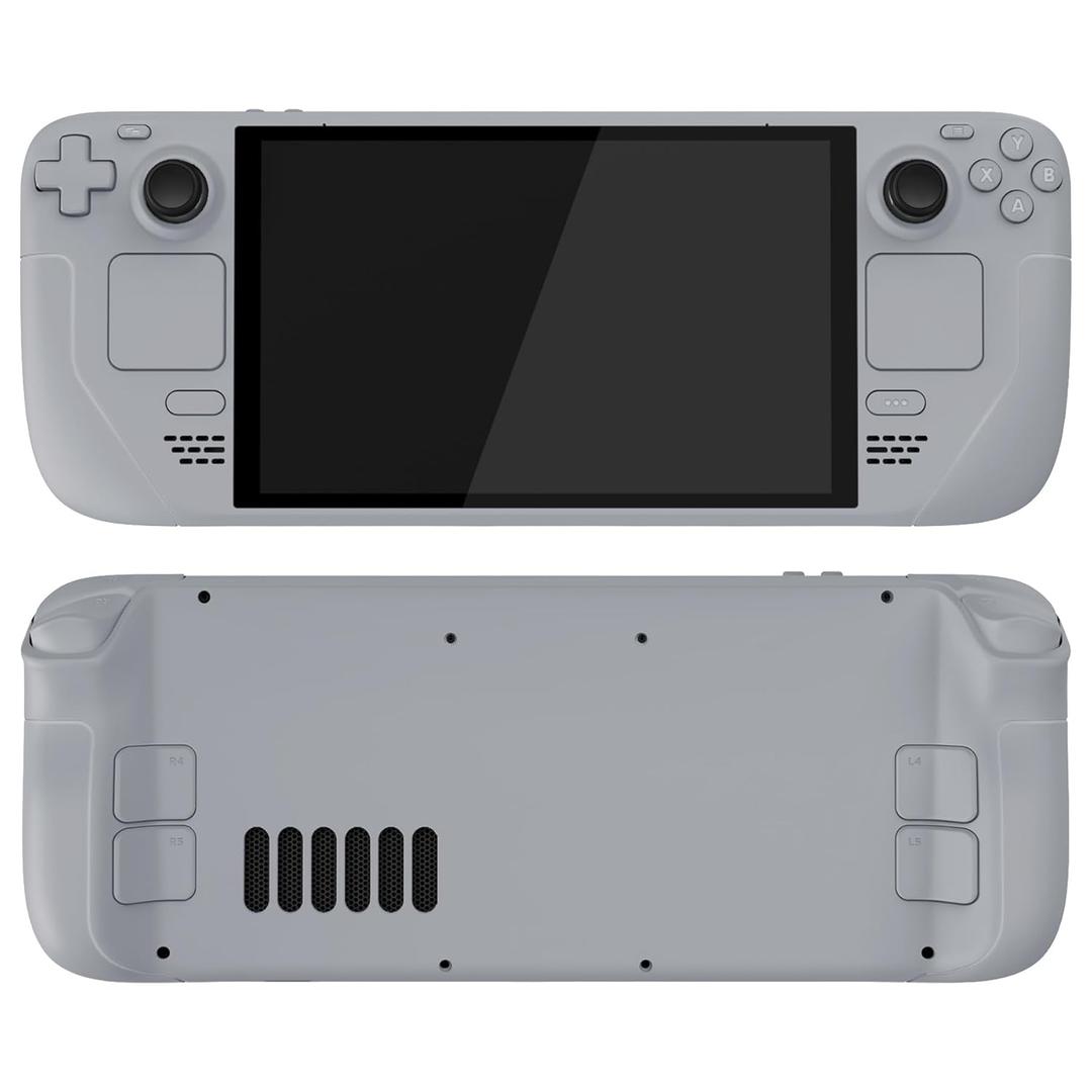 EXtremeRate Replacement Full Set Housing Shell with Buttons for Steam Deck OLED Handheld Console, Custom DIY New Hope Gray Faceplate Back Plate Trackpad Case for Steam Deck OLED Console