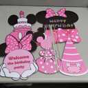 Minnie Yard Lawn Sign & Decorations (5PCS) - Girl Birthday Party Supplies