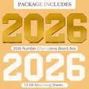 Graduation Decorations Class of 2026-2026 Numbers Charcuterie Board Box - 10" Serving Paper Tray for Graduation Centerpieces - Table Decoration for Kindergarten Preschool College Party Supplies
