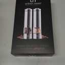 Electric Salt and Pepper Grinder Set - Battery Operated Stainless Steel Mill with Light (2 Mills) - Automatic One Handed Operation - Electronic Adjustable Shakers - Ceramic Grinders