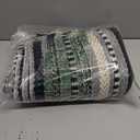 DII Braided Striped Decorative Throw Blanket, 50x60, Black