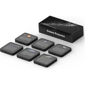 Realistic Constellation,Galaxy Star Projector Night Light Discs,Night Light Galaxy Projector Starry Sky Planetarium Lamp 6 Pack,4K Ultra HD (Device Not Included)