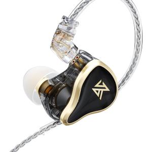 KZ ZAS 7BA+1DD in Ear Monitor Headphones, Wired Earbuds 8 Hybrid Drivers HiFi Deep Bass Sound Isolating Earphone Clear Sound Secure Fit 8 Core Durable Cable Professional IEM (Without Mic, Black)