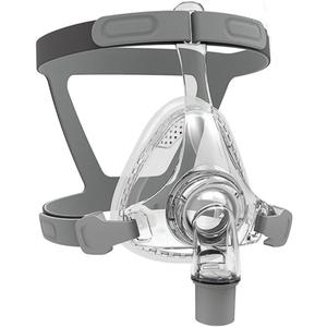 Full Face CPAP Masks with Silicone Sealing, Headgear, Elbow/Swivel and Cushion, CPAP Supplies Suitable for Most Models of Machines